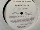 TANNHAUSER AND LOHENGRIN EJS 504 THE GOLDEN AGE OF OPERA PRIVATE RARE VTG #30