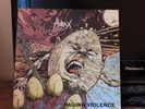HIRAX RAGING VIOLENCE LP ORIGINAL 1985 METAL BLADE RECORDS VINYL record