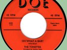 TONETTES Oh What a Baby / Howie 45rpm Doe 1958 doo-wop rocker original fem group