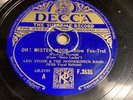 Rare 78rpm record, V , LEW STONE (AL BOWLLY) : Oh  Mister Moon , Decca F. 3535