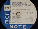 IKE QUEBEC'S SWING SEVEN Someone To Watch Over Me 1947 Blue Note 538/10