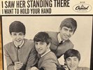 The Beatles 45 rpm I Want To Hold Your Hand/Saw Her Standing There Pic Sleeve