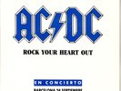 AC/DC ACDC Rock your heart out PICTURE SLEEVE Spain Promo NEW 7