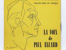 PICASSO ART COVER - LA VOIX DE PAUL ELUARD - LE CHANT DU MONDE 7