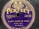 Blues-78 RPM-Blind Gary Davis-O Lord, Search My Heart/You Got To Go Down-Rare-V