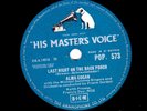 1959 UK #27 ALMA COGAN 78 LAST NIGHT ON THE BACK PORCH / MAMA SAYS HMV POP 573 E