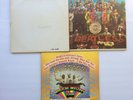 THE BEATLES  MAGICAL MYSTERY * SGT PEPPERS * WHITE ALBUM *ORANGE LABEL 3 LP LOT