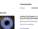 Charlie Feathers 45 Replacement