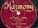 78 RPM THE DIXIE STOMPERS / ORIGINAL INDIANA FIVE Hi-Diddle-Diddle HARMONY 179-H