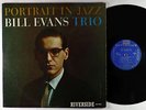 Bill Evans Trio - Portrait In Jazz LP - Riverside - RLP 12-315 Mono DG
