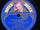 DJANGO REINHARDT ET SON QUINTETTE - ‘DOUBLE WHISKY’ PICTURE LABEL DECCA 78