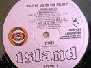 Fairport Convention LP What We Did UK Pink Island 1st Press INCREDIBLE COPY #