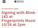 Signed: Blink 182 One More Time Coke Bottle Vinyl- Signed By Mark, Tom, Travis