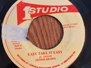 DENNIS BROWN Easy take It Easy 45 on Studio One JA roots reggae