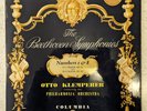 COLUMBIA SAX 2318 *BLUE/SILVER* KLEMPERER* BEETHOVEN SYMPHONIES No 1 & 8 VG+