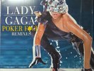 LADY GAGA-POKER FACE REMIXES-2009 INTERSCOPE WHITE MAXI SINGLE VINYL-PRE OWNED