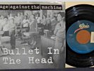 RAGE AGAINST THE MACHINE 1992 BULLET IN THE HEAD 45 W/PS NEAR MINT NR