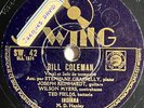 Bill Coleman & Django Reinhardt : Blues / Indiana 78 tours RPM SWING 42