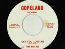 Garage Soul/Mod Inst. 45 - Royals - Say You Love Me - Copeland