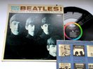 MEET THE BEATLES BLACK CAPITOL RAINBOW - 3 BMi - EX to EX+ VINYL LP - ULTRASONIC
