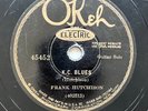 Frank Hutchison Okeh 45452 K.C. Blues Hell Bound Train 78 RPM Blues Record V-