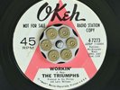 HEAR The Triumphs Workin' / Memories Okeh 4-7273 WLP PROMO NORTHERN SOUL