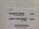 Family Tree Skye Ain'T No Need Norman Cook Disco Edit Vinyl, 12
