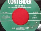 BERT CONVY 45rpm CONTENDER CT-510 NOVELTY VG The Monsters Hop/The Gorilla