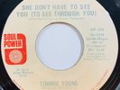 Northern Soul TOMMIE YOUNG She Don't Have To See You SOUL POWER 45 VG+/EX HEAR