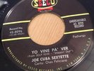 JOE CUBA SEXTETTE w/Cheo Feliciano[YO VINE PA' VER]MINT PACHANGA MAMBO 45 Seeco