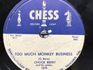 R&B-78 RPM-Chuck Berry-Too Much Monkey Business/Brown Eyed Handsome Man-E-