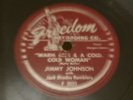 ROCKABILLY Freedom 78 RPM Jimmy Johnson - Warm Beer & A Cold Cold Woman 5031 V+