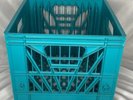 Record Vinyl Album Plastic Crate Slot Spectrum Milk Box Holder Display Vintage