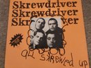SCREWDRIVER - ALL SKREWED UP RARE UK VINYL LP ORANGE PUNK CHISWICK 1977 EX+ COND