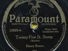 1929 PARAMOUNT PIANO BLUES Henry Brown 78 RPM Twenty First St. Stomp DAMAGED