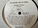 PARSIFAL EJS 484 THE GOLDEN AGE OF OPERA PRIVATE RARE VTG #92