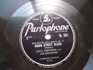 Louis Armstrong + Joe Venuti Record 78 RPM #R531 Parlophone Basin Street Blues