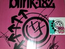 BLINK 182 SIGNED ONE MORE TIME LP BLACK VINYL STICKER MARK HOPPUS TRAVIS BARKER