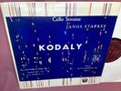 Janos Starker Eidus Kodaly Cello Sonatas  Opus 8 Period SPL 510