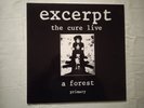 Disque Maxi 45 Tours The Cure Excerpt The Cure Live