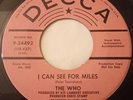 ROCK/MOD-THE WHO-I CAN SEE FOR MILES-PROMO-SAME FLIP-DECCA 34492