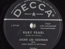 Rockabilly 78 JACKIE LEE COCHRAN Ruby Pearl DECCA 30206 V+ HEAR 928