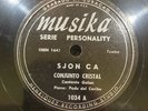 Conjunto Cristal - Sjon Ca / ASI - Musika 1034 78 RPM RARE