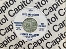 Patrice Holloway - Love And Desire - B Side Ecstasy - Rare Promo Capitol Records