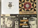 JAMES DEAN Tribute-Grouping of 4 45 RPM Records. Var Artists 2 Pic Sleeves 1956