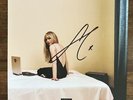 SIGNED Sabrina Carpenter AUTOGRAPHED Emails I Can't Send Picture & Vinyl BAS COA