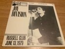JOY DIVISION RUSSELL CLUB JUNE 13 1979 BLUE TRANSLUSCENT NM ALL ROUND