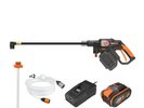 New WORX WG633E 18V Battery Cordless Brushless Hydroshot Pressure Cleaner 4Ah UK
