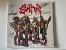 GWAR Scumdogs of the Universe SIGNED/AUTOGRAPHED Grey Marble NM/NM