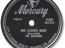 Super Rare 1958 The DANLEERS Doo Wop/Rock’n Roll 78 RPM Record. One Summer Night